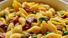 Shells & Cheese (with Bacon & Peas)