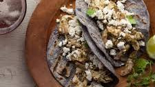 Shredded Chicken and Tomatillo Tacos with Queso Fresco