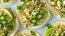 Shredded Cilantro Lime Chicken Tacos