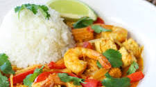 Shrimp and Tofu Coconut Curry