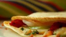 Shrimp and Tomatillo Quesadillas
