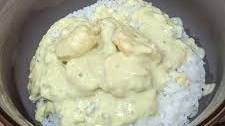 Shrimp in Avocado Cream Sauce