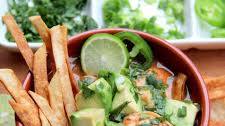 Shrimp tortilla soup