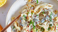 Silken Tofu Pasta with Mushroom