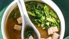 Sinigang sa Miso at Mustasa (Miso Soup with Tamarind and Mustard Greens)