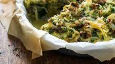 Six Ingredient Sausage Potato Pie