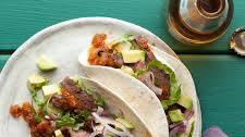 Skirt Steak Tacos with Roasted Tomato Salsa