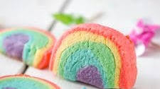 Slice and Bake Rainbow Sugar Cookies