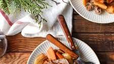 Slow Cooker Balsamic Roast with Mushrooms and Parsnips