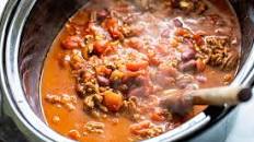 Slow Cooker Beef and Bean Chili