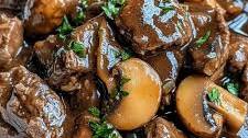 Slow Cooker Beef and Mushroom Stew Recipe
