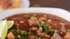 Slow Cooker Beef and Sweet Potato Stew with Corn and Chiles
