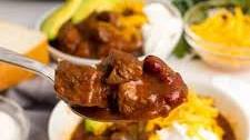 Slow Cooker Chuck Roast Chili