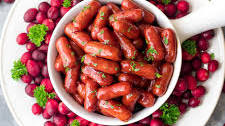 Slow Cooker Cranberry BBQ Little Smokies