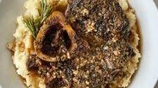 Slow Cooker Garlic Herb Beef Shanks