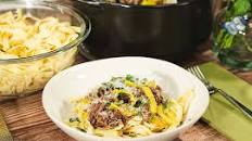 Slow Cooker Italian Beef and Noodles