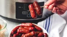 Slow Cooker Little Smokies in Honey Garlic BBQ Sauce