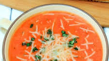 Slow Cooker Tomato Soup with Fresh Tomatoes