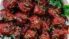 Slow Cooker Vegan BBQ Meatballs