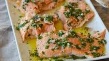 Slow-Roasted Salmon with French Herb Salsa