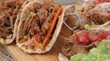 Slow cooked Pulled Turkey tacos - Asian and Mexican version