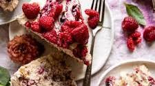 Smashed Raspberry White Chocolate Layer Cake