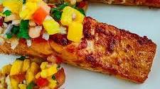 Smoked Paprika Salmon Recipe with Mango Salsa