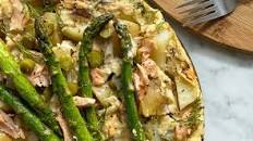 Smoked Salmon & Asparagus Frittata
