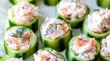 Smoked Salmon Cucumber Bites