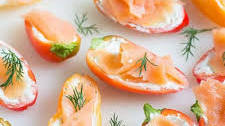 Smoked Salmon Stuffed Sweet Peppers