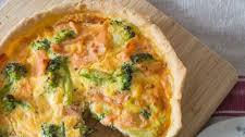 Smoked Salmon and Broccoli Quiche