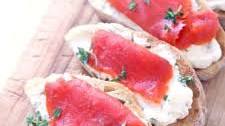 Smoked Salmon and Caper Cream Cheese Toast