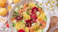 Smoked Salmon and Citrus Salad with Herby Lemon Vinaigrette