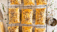 Smoked Salmon and Cream Cheese Hand Pies with Everything Seasoning