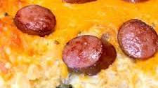 Smoked Sausage and Cheesy Potato Casserole