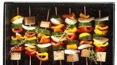Smoked Tofu and Vegetable Skewers