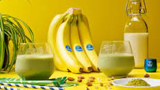 Smoothie glacé à la banane et au matcha de Chiquita