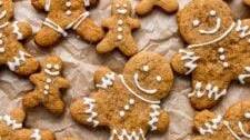 Soft & Chewy Vegan Gingerbread Cookies (Gluten Free)