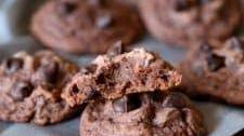 Soft Double Chocolate Pudding Cookies