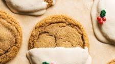 Soft Gingerbread Cookies with Maple Glaze