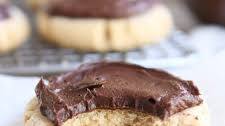 Soft Peanut Butter Sugar Cookies with Fluffy Chocolate Frosting