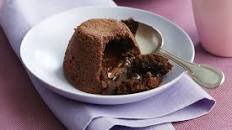 Soft-centred chocolate Easter egg puddings