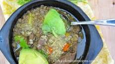 Sopa de Lentejas con Carne y Quinua (Lentils, Beef and Quinoa Soup)
