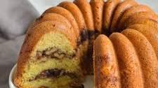 Sour Cream Coffee Cake with Cinnamon-Walnut Swirl