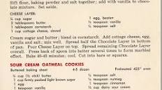 Sour Cream Oatmeal Cookies