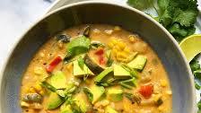 Southwestern Inspired Corn and Zucchini Chowder
