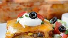 Southwestern Lasagna Enchilada Casserole