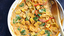 Soy-free Tofu Stir fry with Sunbutter Sauce