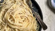 Spaghetti with Butter, Egg and Cheese