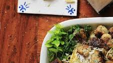 Spaghetti with Herbed Ricotta Meatballs